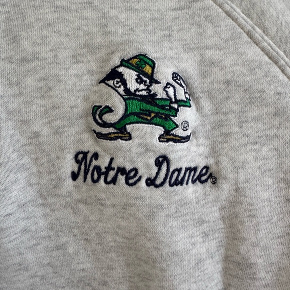 Under Armour Gray Notre Dame  Zip-Up Sweater - Picture 2 of 6